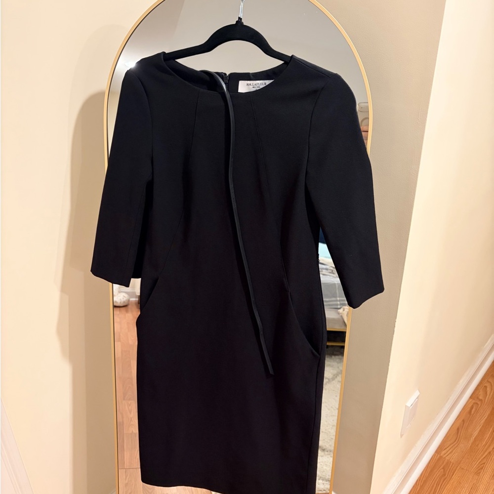 MM Lafleur Black Etsuko Dress w/ Belt - Picture 4 of 7